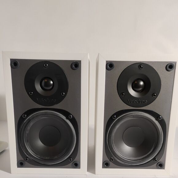 Pair Rare White Velodyne CHT-14WV Bookshelf Satellite Speakers 2002 - Picture 2 of 16